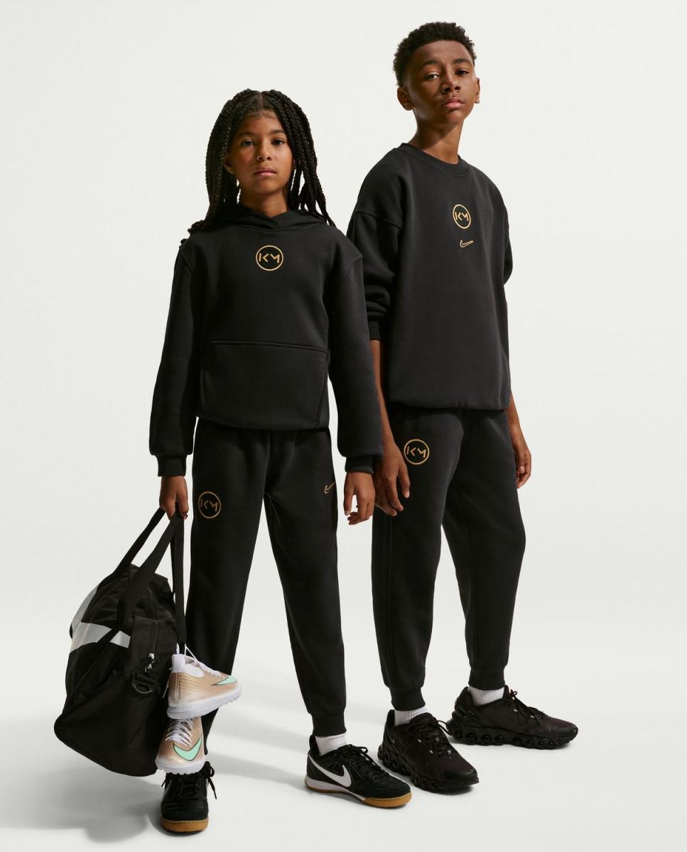 Calças de Criança Kylian Mbappé Club Fleece Preto-4