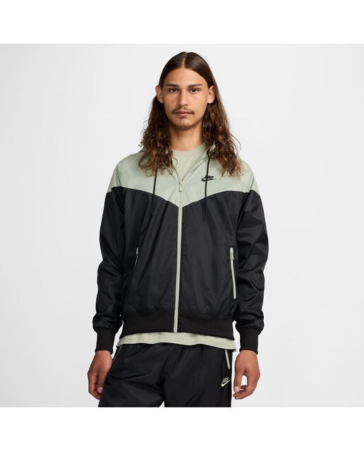 Casaco de Homem Sportswear Heritage Essentials Windrunner Preto / Verde-1
