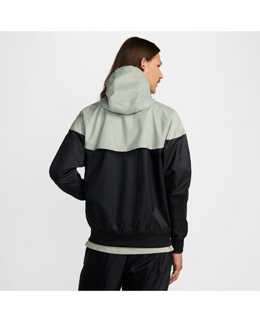 Casaco de Homem Sportswear Heritage Essentials Windrunner Preto / Verde-2