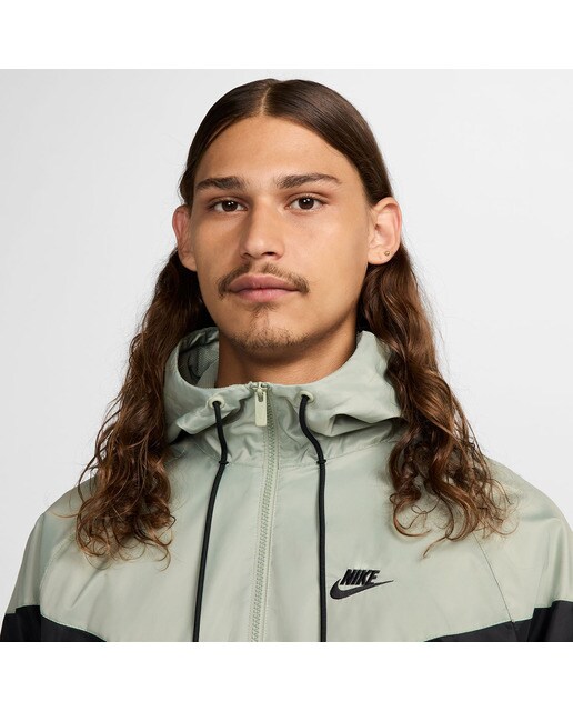 Casaco de Homem Sportswear Heritage Essentials Windrunner Preto / Verde-3