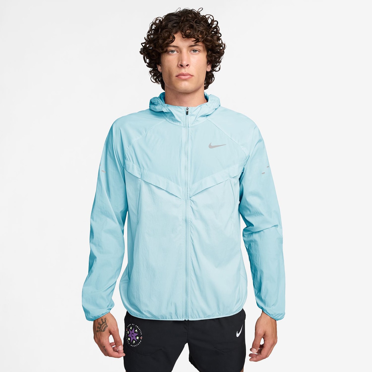 Casaco Corta-vento de Homem Stride Azul-1