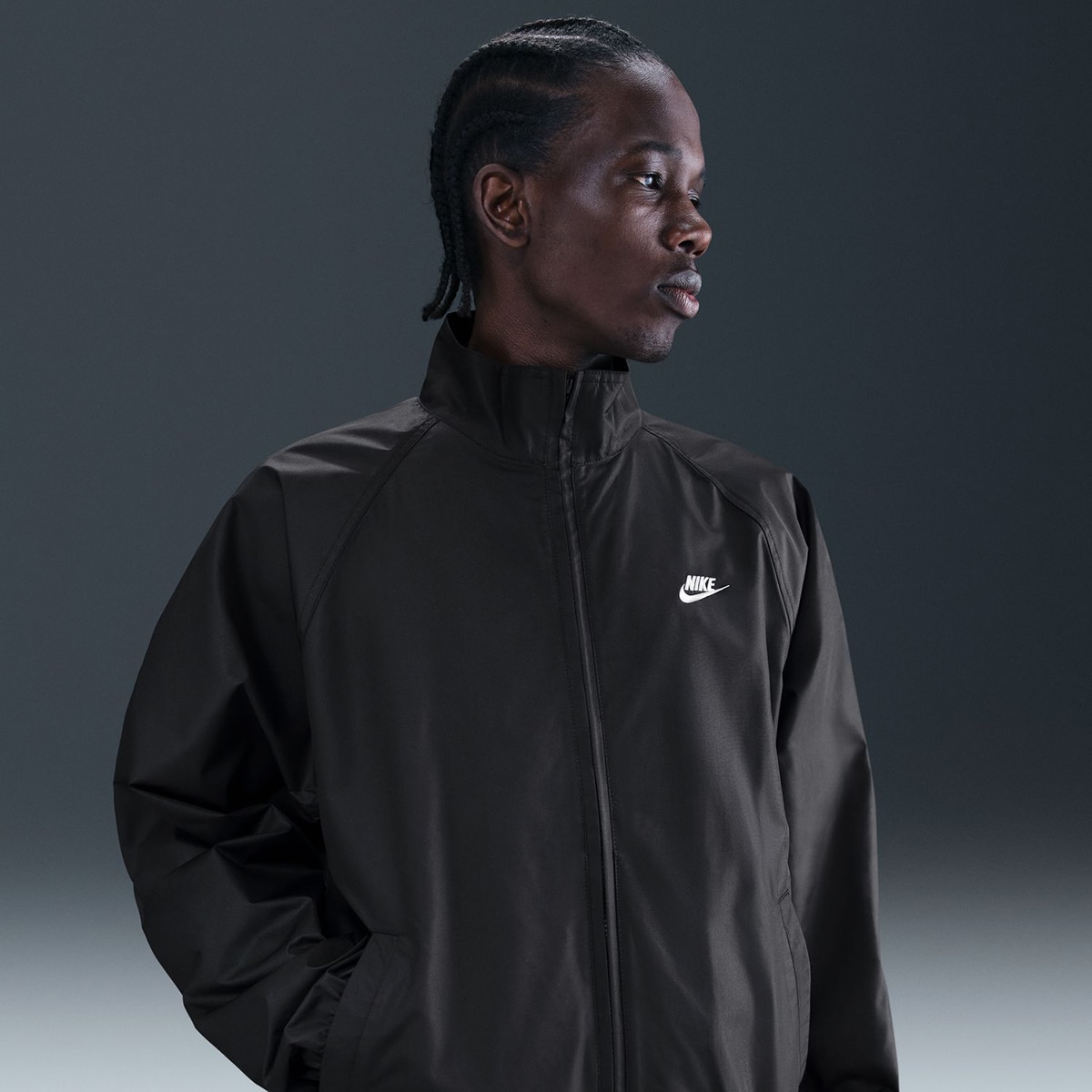 Casaco de Homem Club Woven Bomber Preto-4