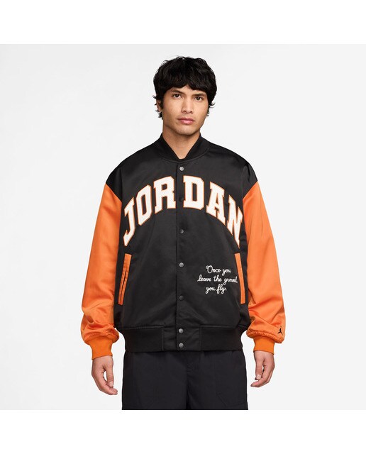 Casaco de Homem Brooklyn Varsity Preto / Laranja-1