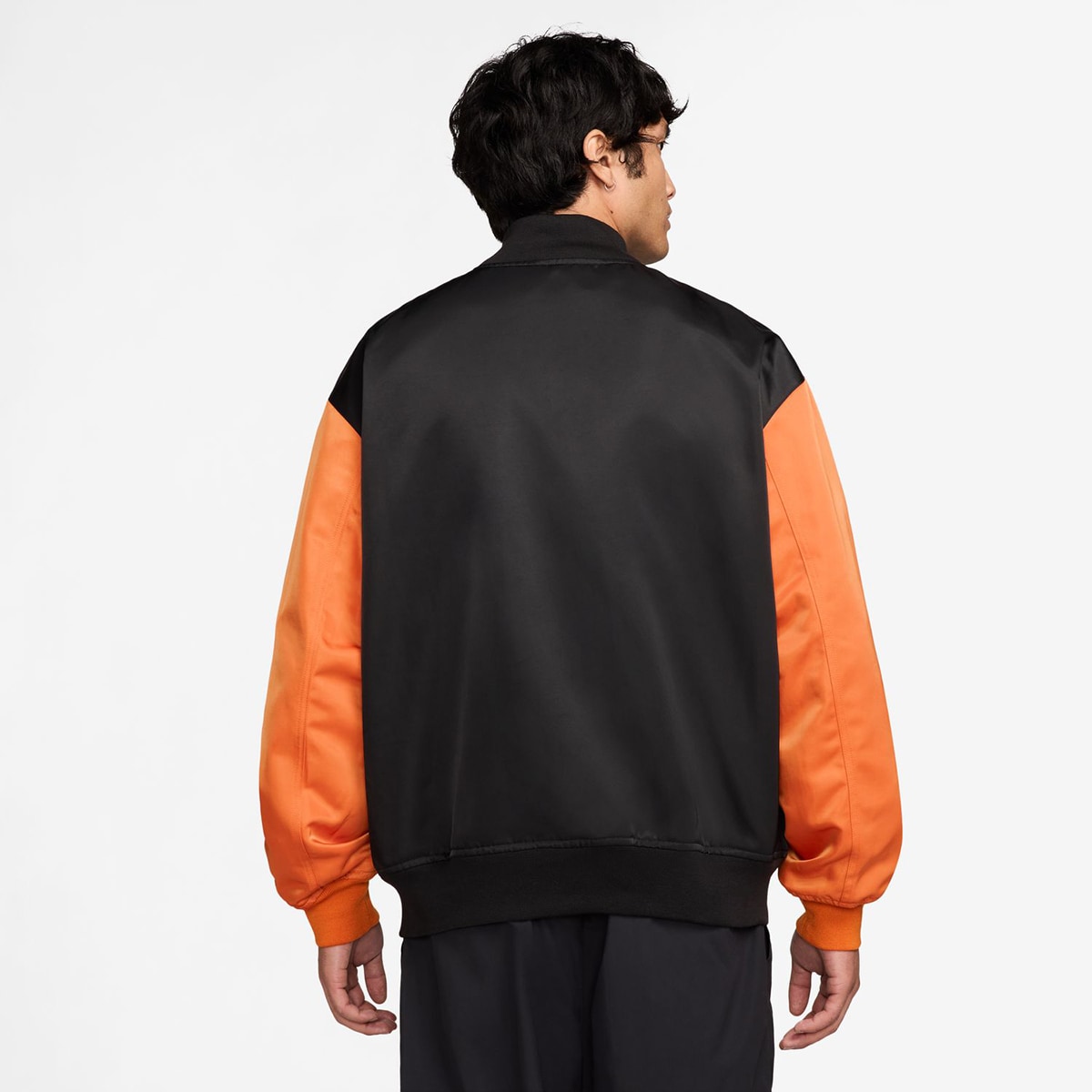 Casaco de Homem Brooklyn Varsity Preto / Laranja-2