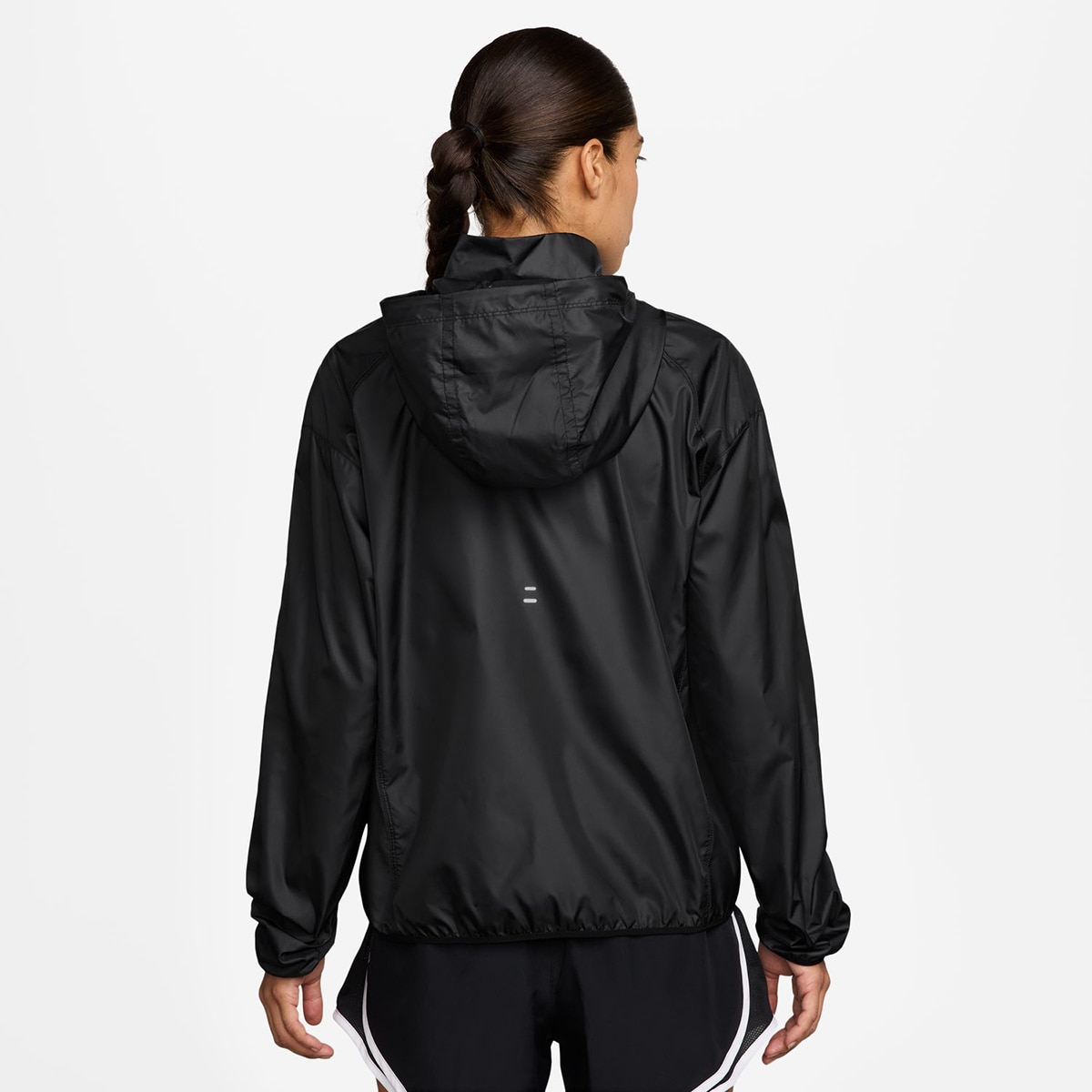Casaco Corta-Vento de Mulher W Nk Tempo Repel Jkt Preto-2