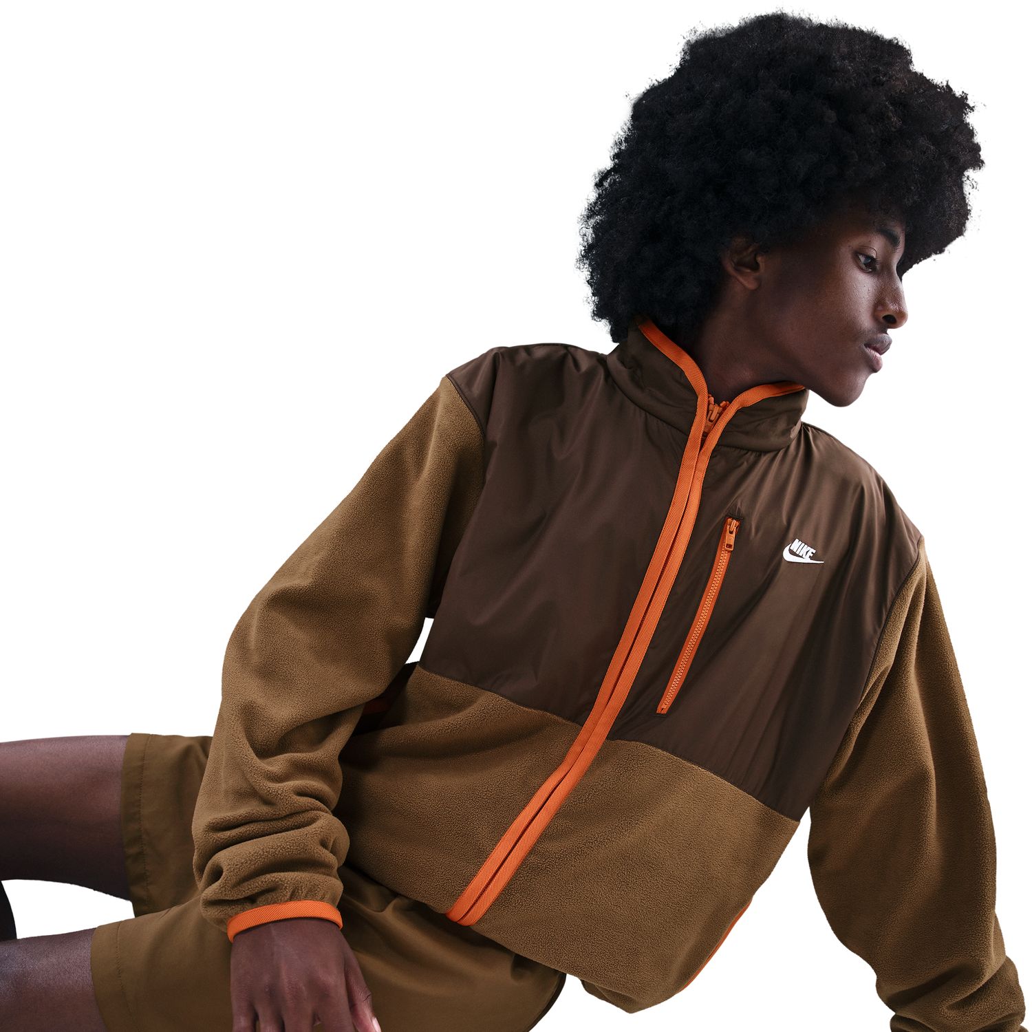 Sweatshirt de Homem Club Winterized Castanho-5