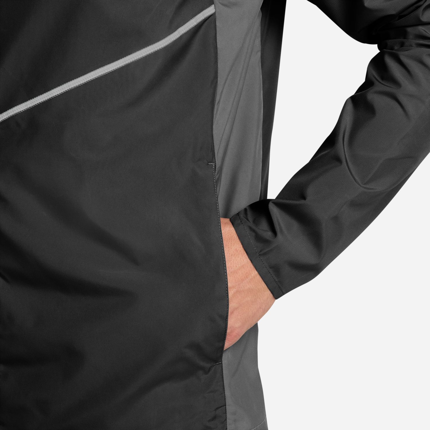 Casaco Corta-Vento de Running de Homem Miler Men's Repel UV Protection Running Jacket Preto-3