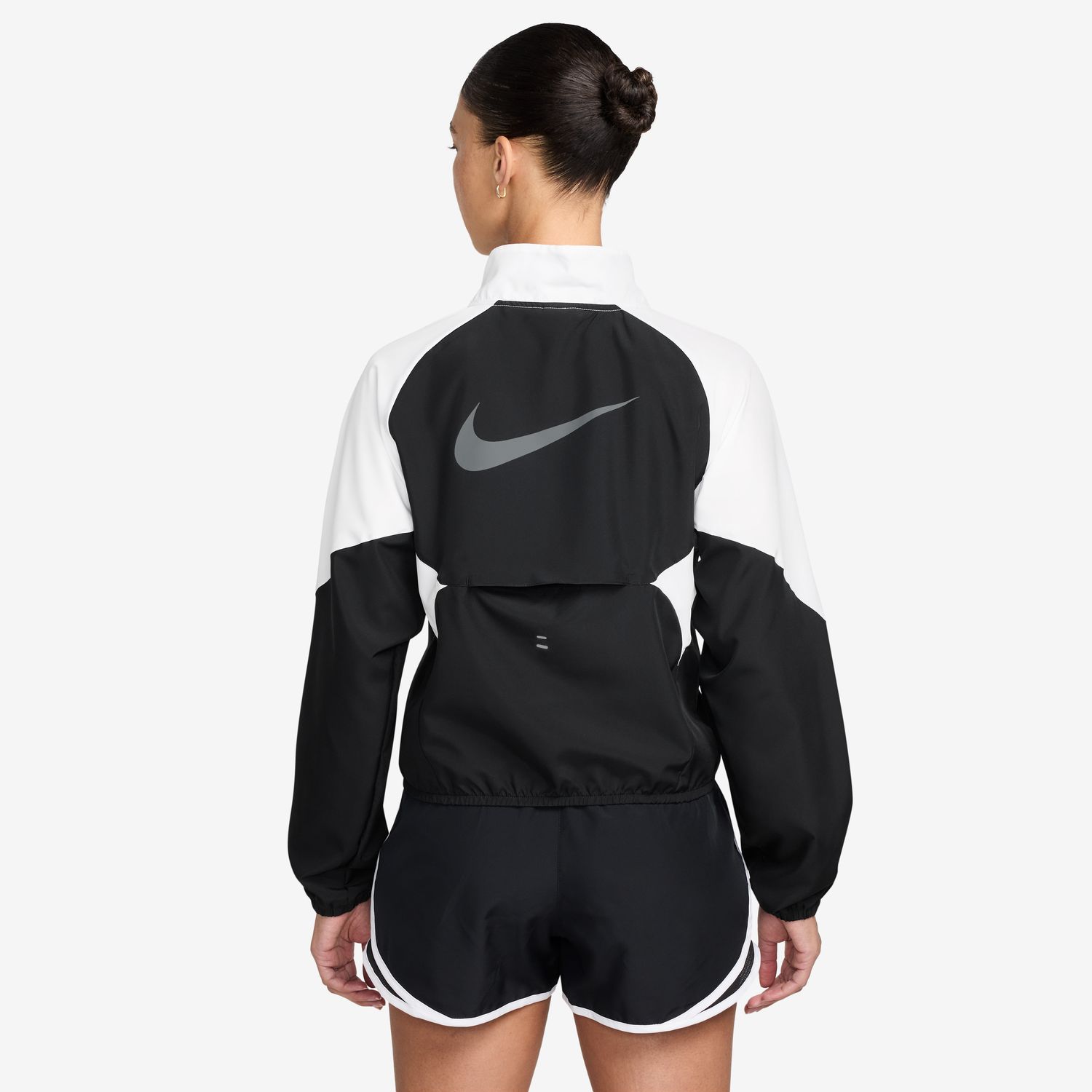 Casaco Corta-Vento de Mulher W Nk Tempo Swoosh DF Jkt Preto-2