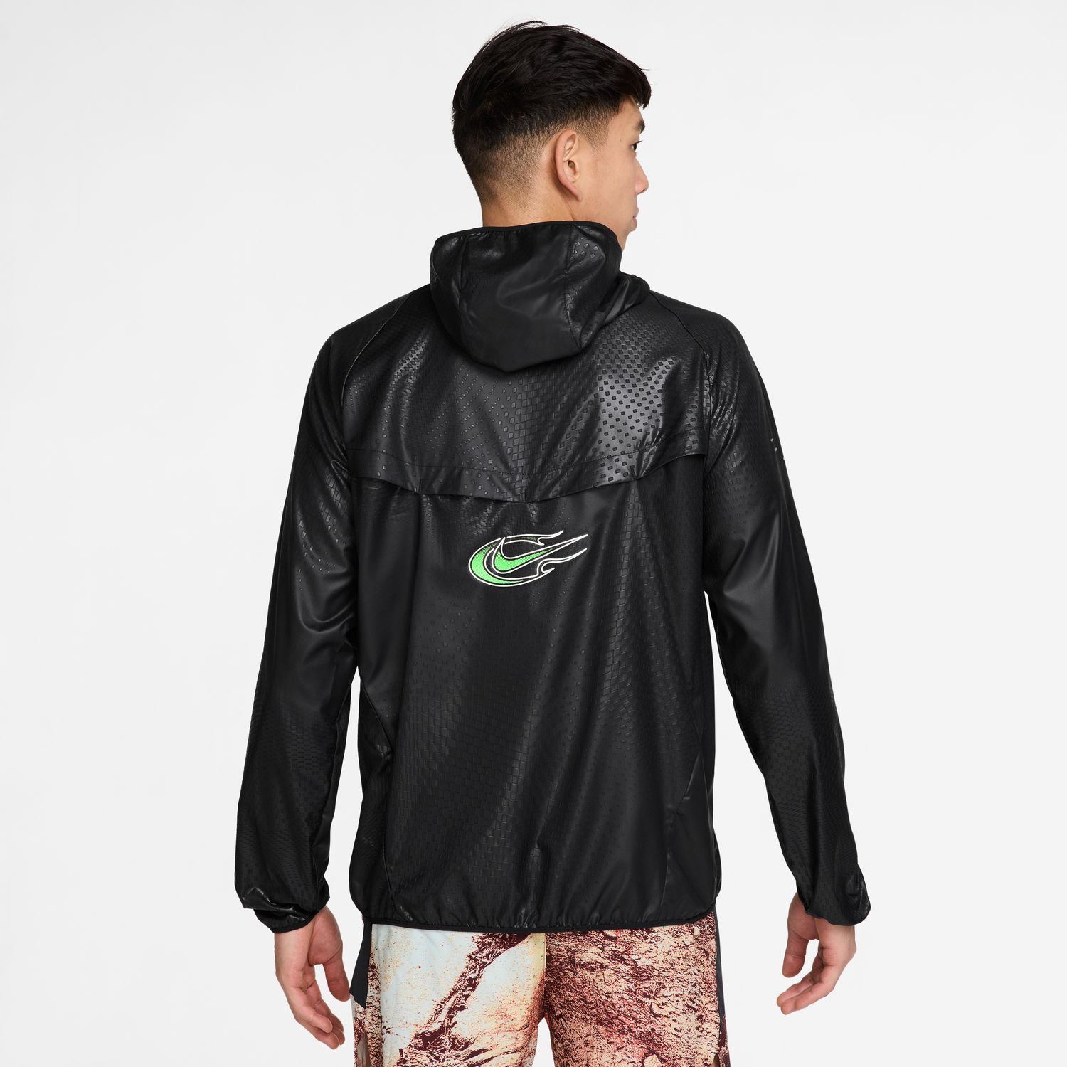 Casaco Corta-Vento de Homem M Nk Uv Rpl Stride Unstp Jkt Preto-2