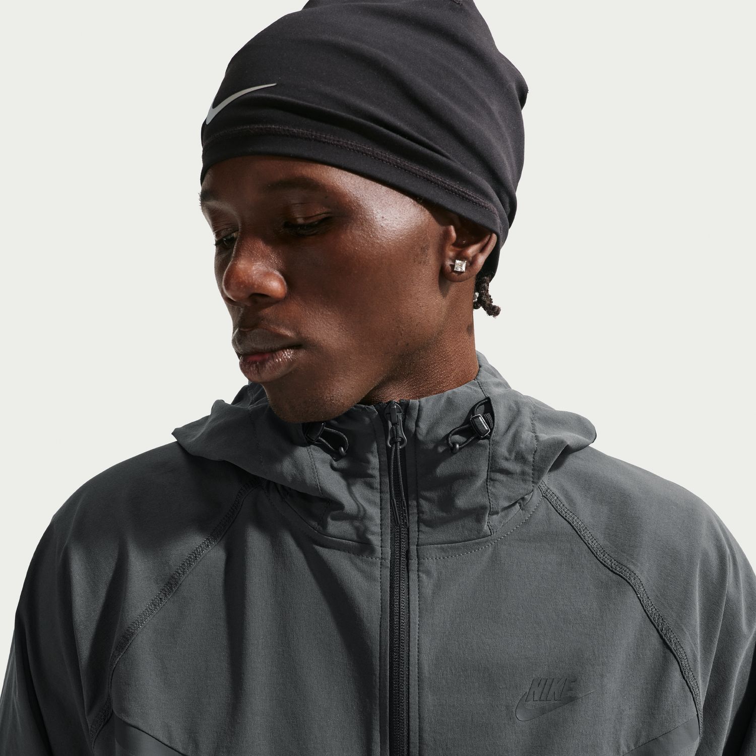 Sweatshirt de Homem M Nk DF Tch Wvn Wr Fz Jkt Preto-5