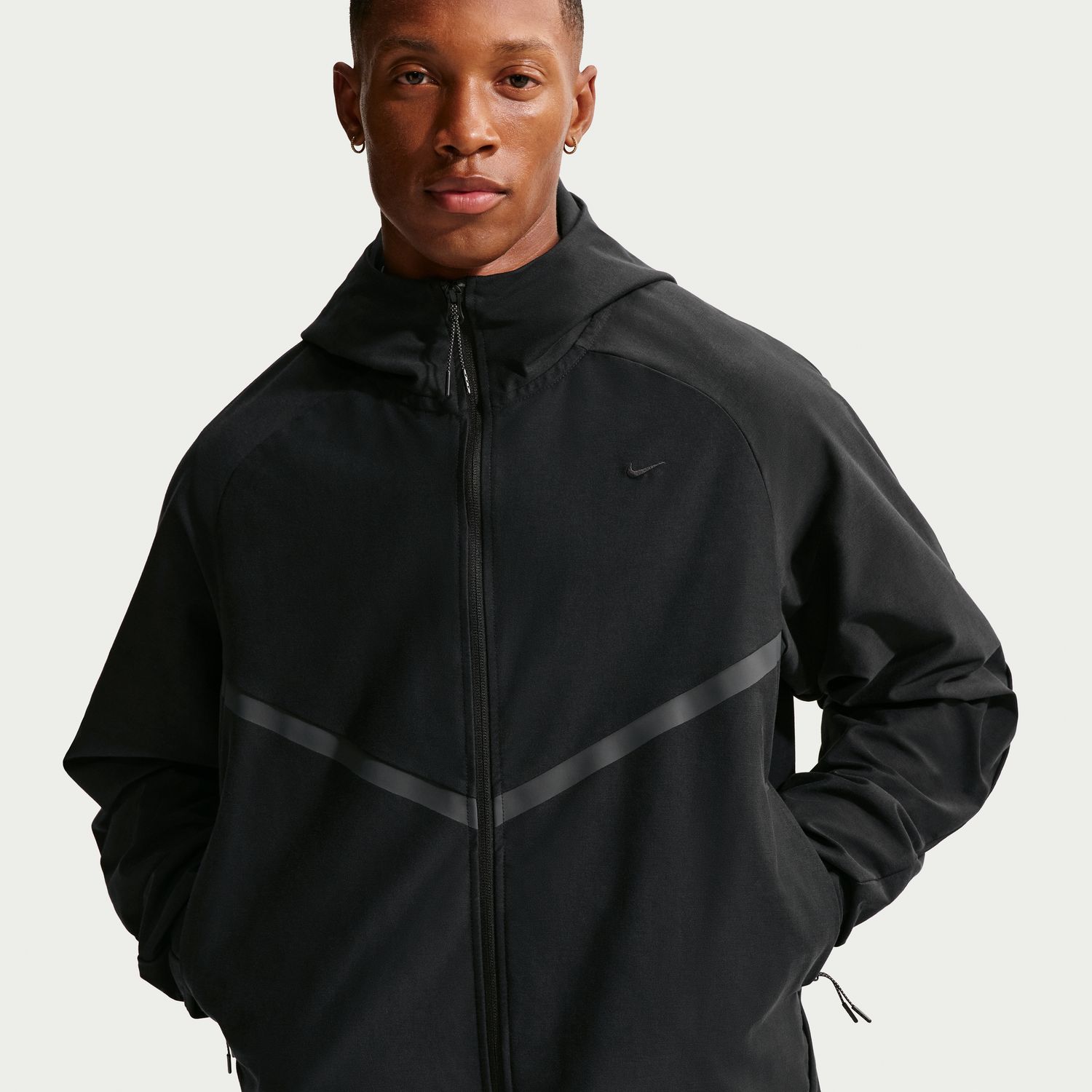 Sweatshirt de Homem M Tech Windrunner Preto-3