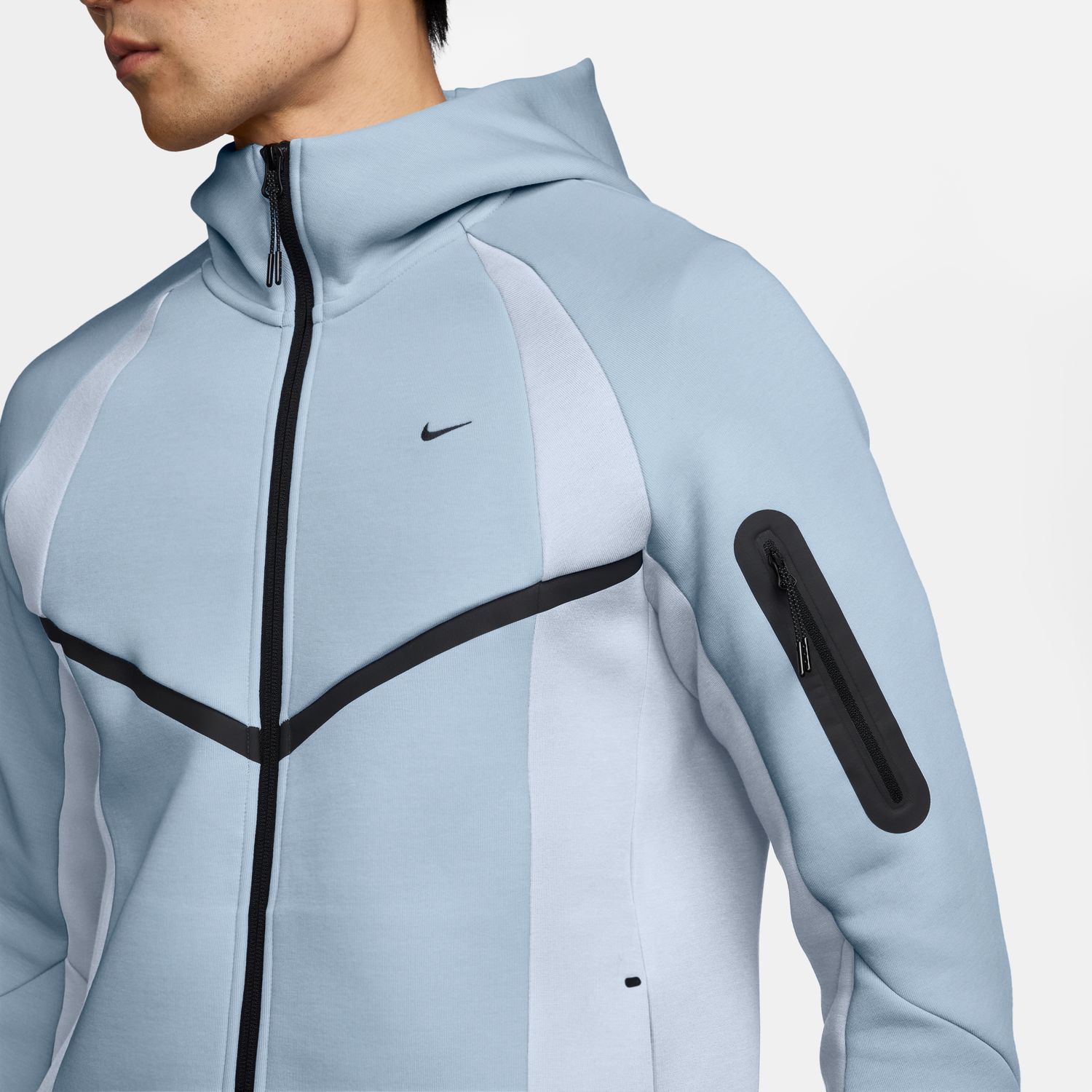 Sweatshirt de Homem M Nk Tech Flc Pro Wr Fz Jacket Azul-3