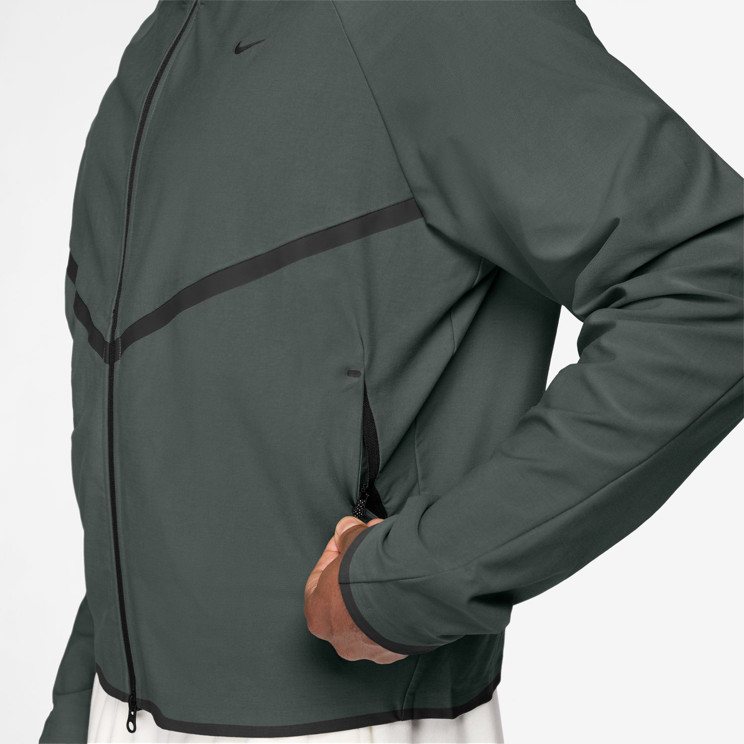 Sweatshirt de Homem M NK TECH SHORI KNIT WR FZ JKT Verde-3