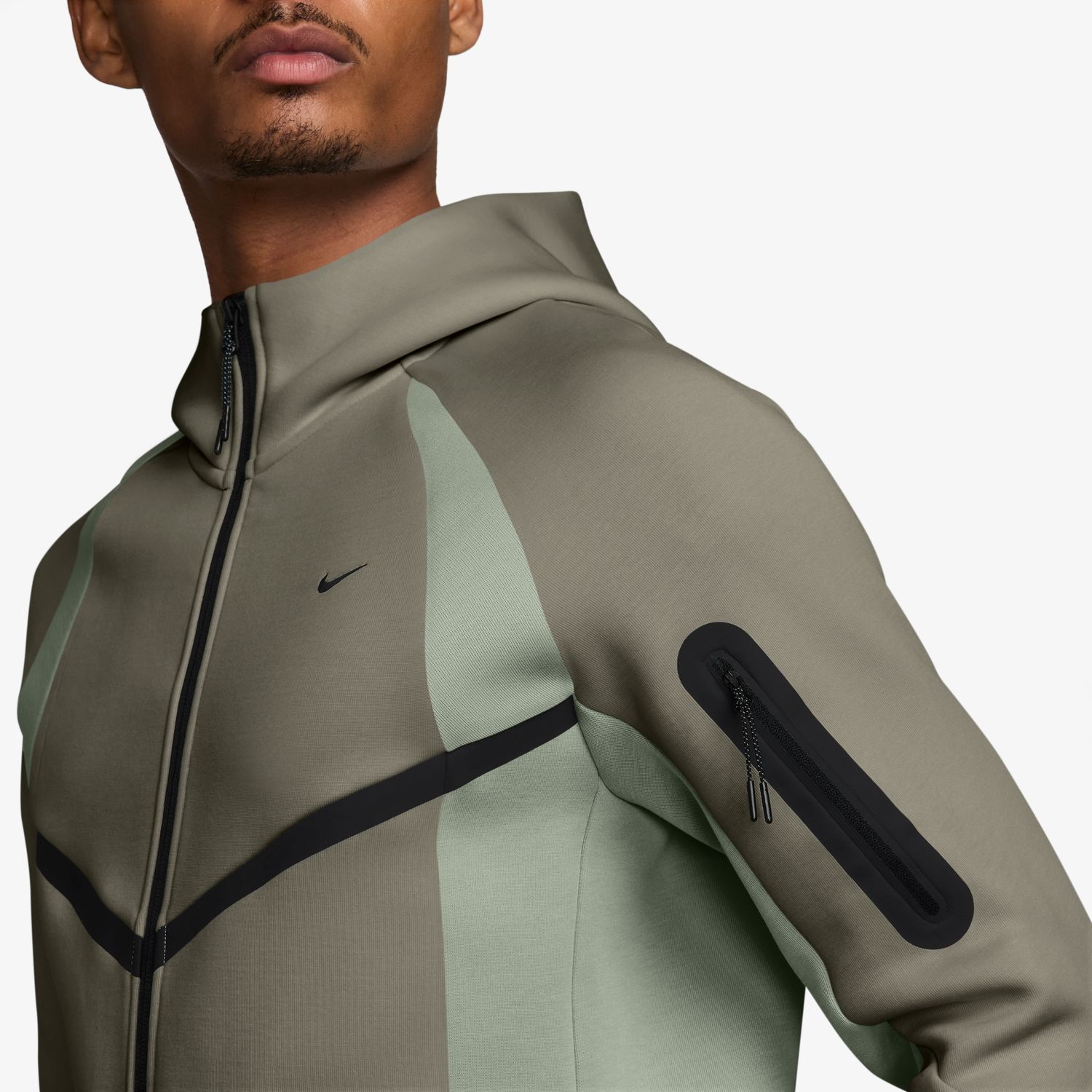 Sweatshirt de Homem M NK TECH FLC PRO WR FZ JACKET Verde-3