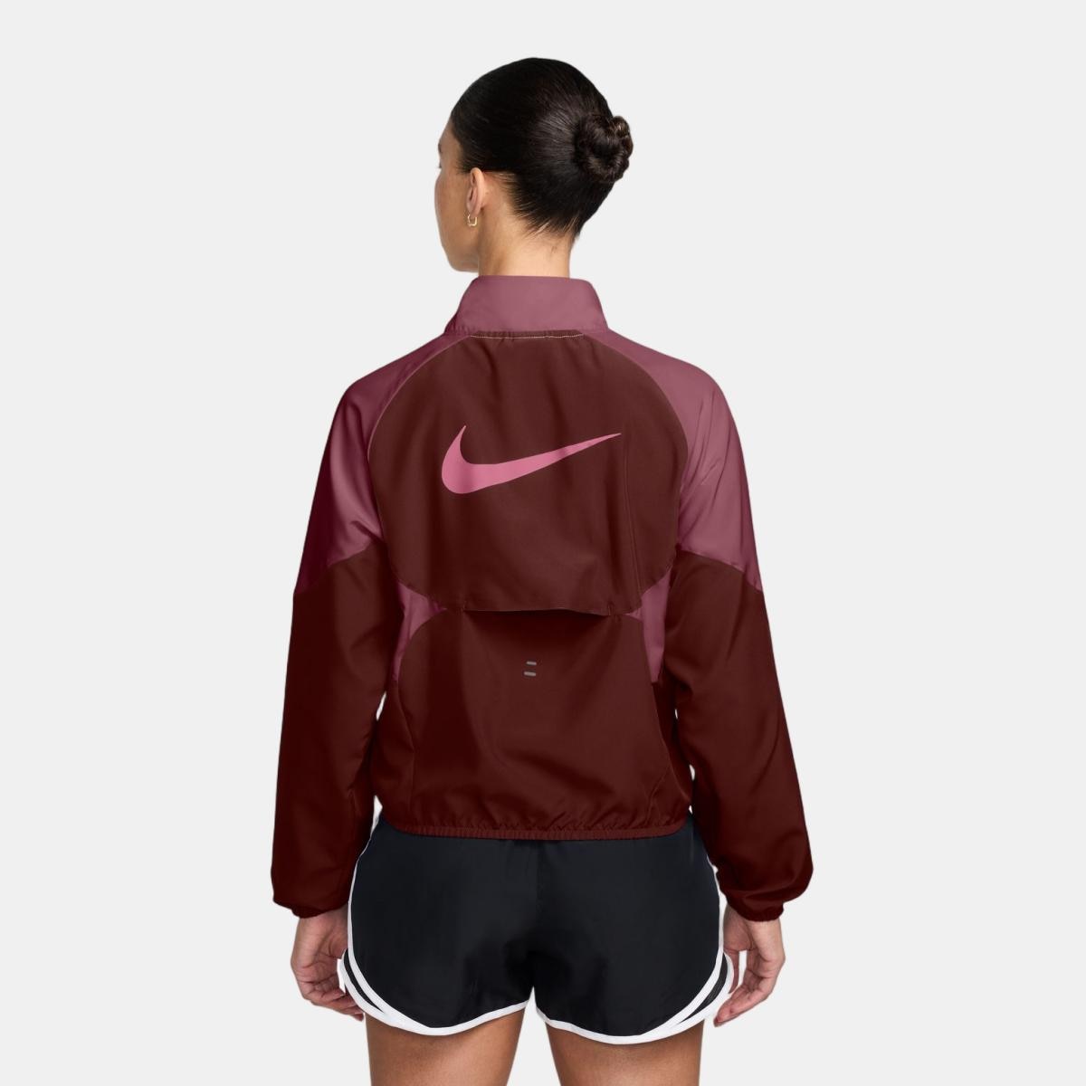 Chaqueta cortavientos de mujer Tempo Swoosh Nike - Rojo Rojo-2