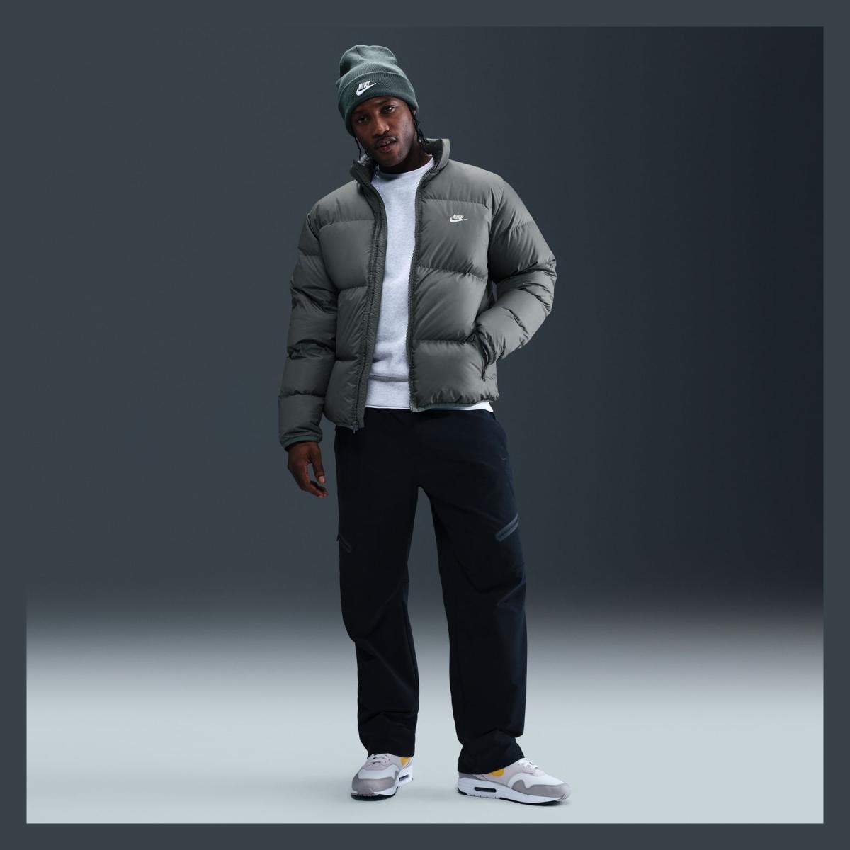 Chaqueta de hombre Sportswear Club Nike - Gris verdoso Gris verdoso-5