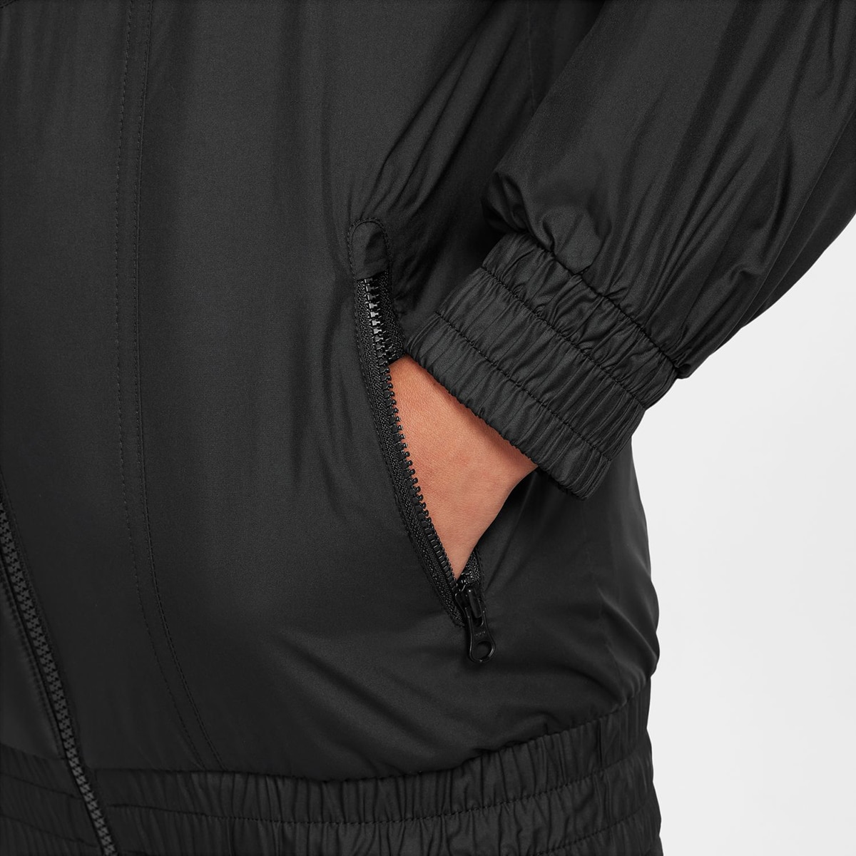 Casaco de Criança Sportswear Windrunner Repelente às Manchas Preto-3