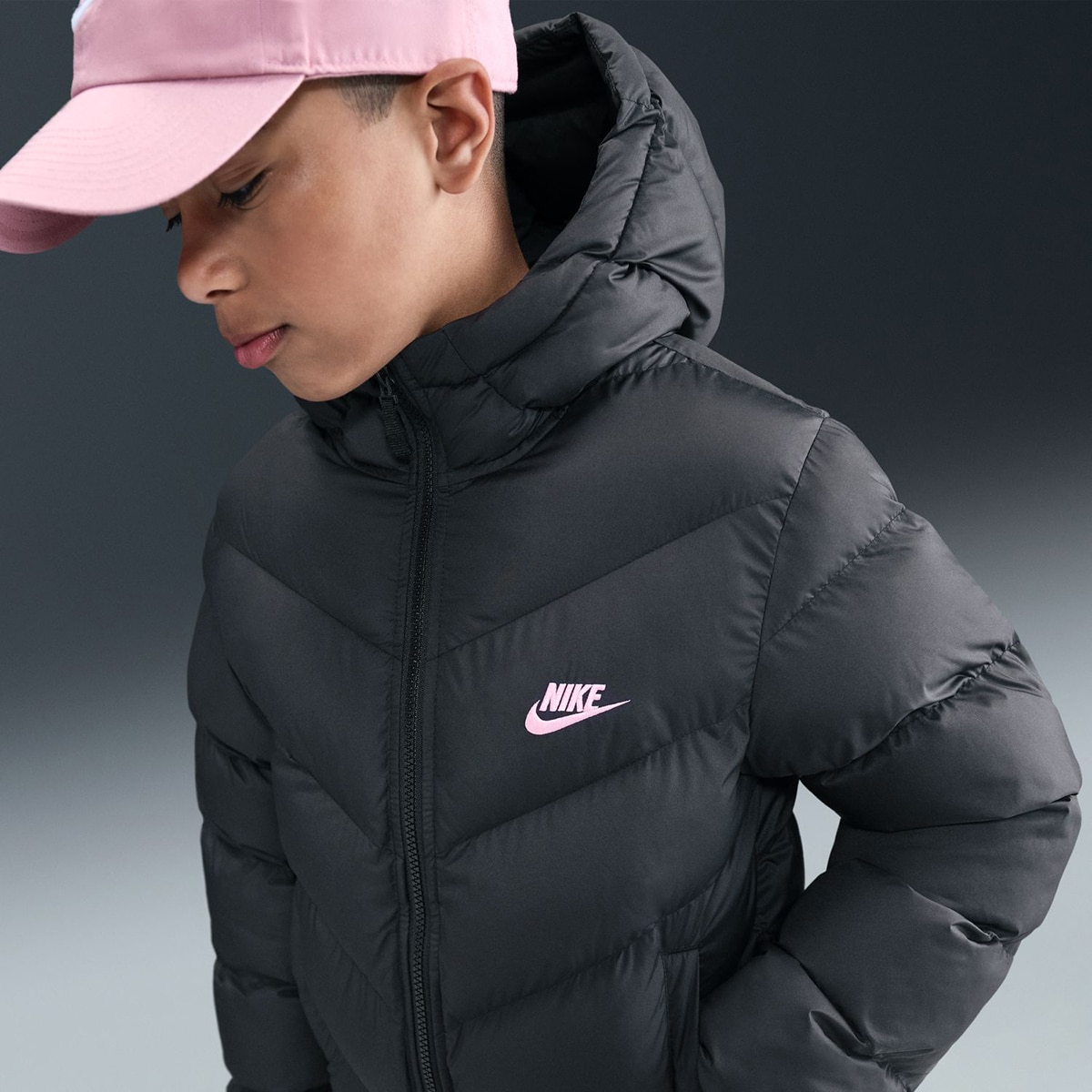 Casaco de Menina Sportswear All Day Play Preto-4
