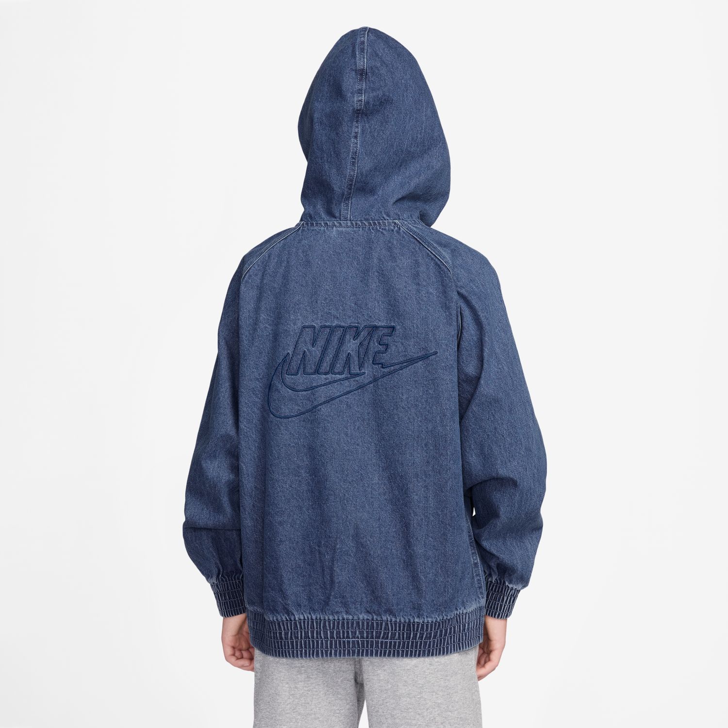 Casaco de Criança Sportswear Windrunner Denim Fz Jacket Azul denim-2