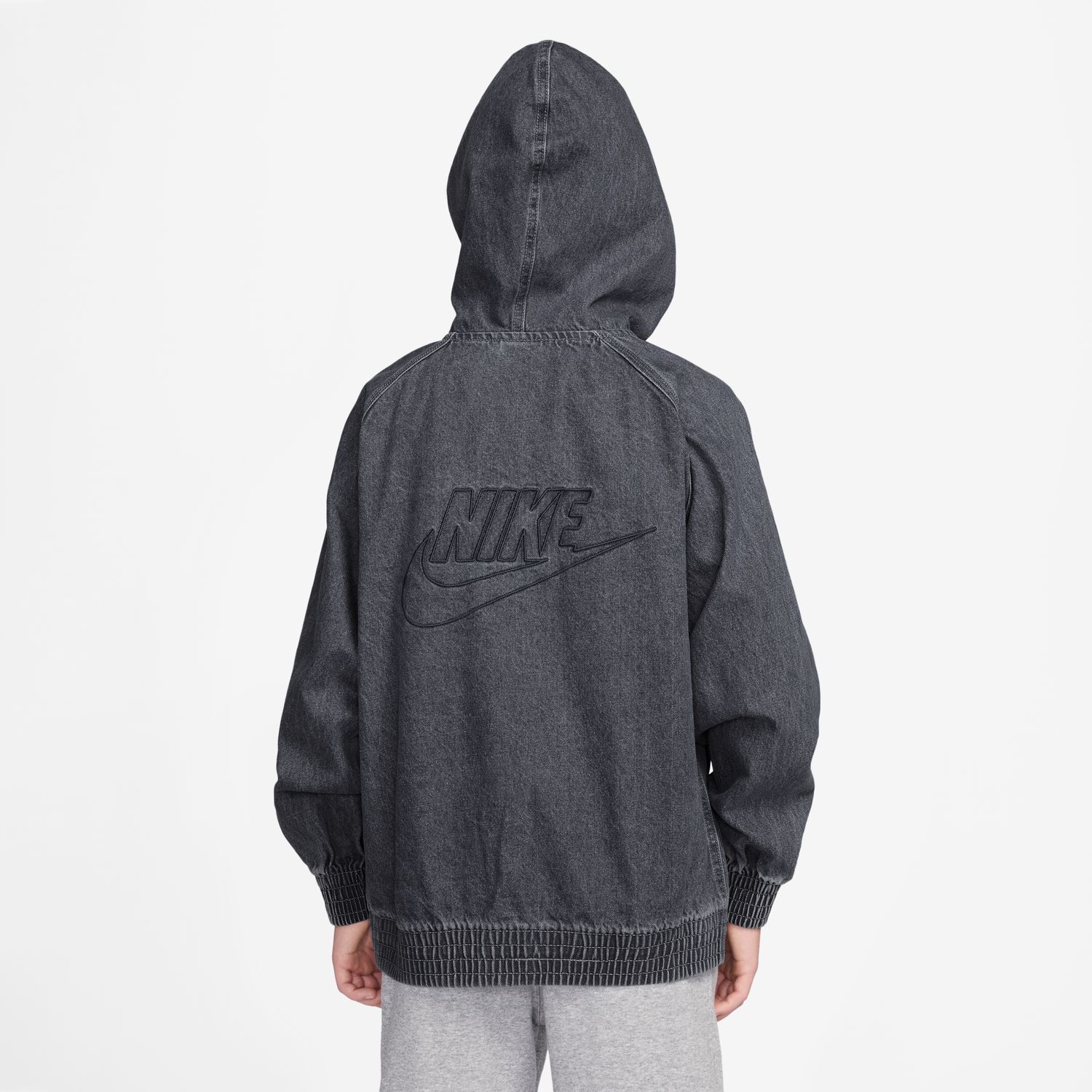 Casaco de Criança K Nsw Wr Denim Ess Jacket Preto-2