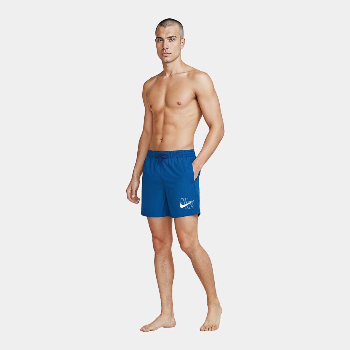 Calções de Banho de Homem 5" Volley Short Swimwear Azul-6