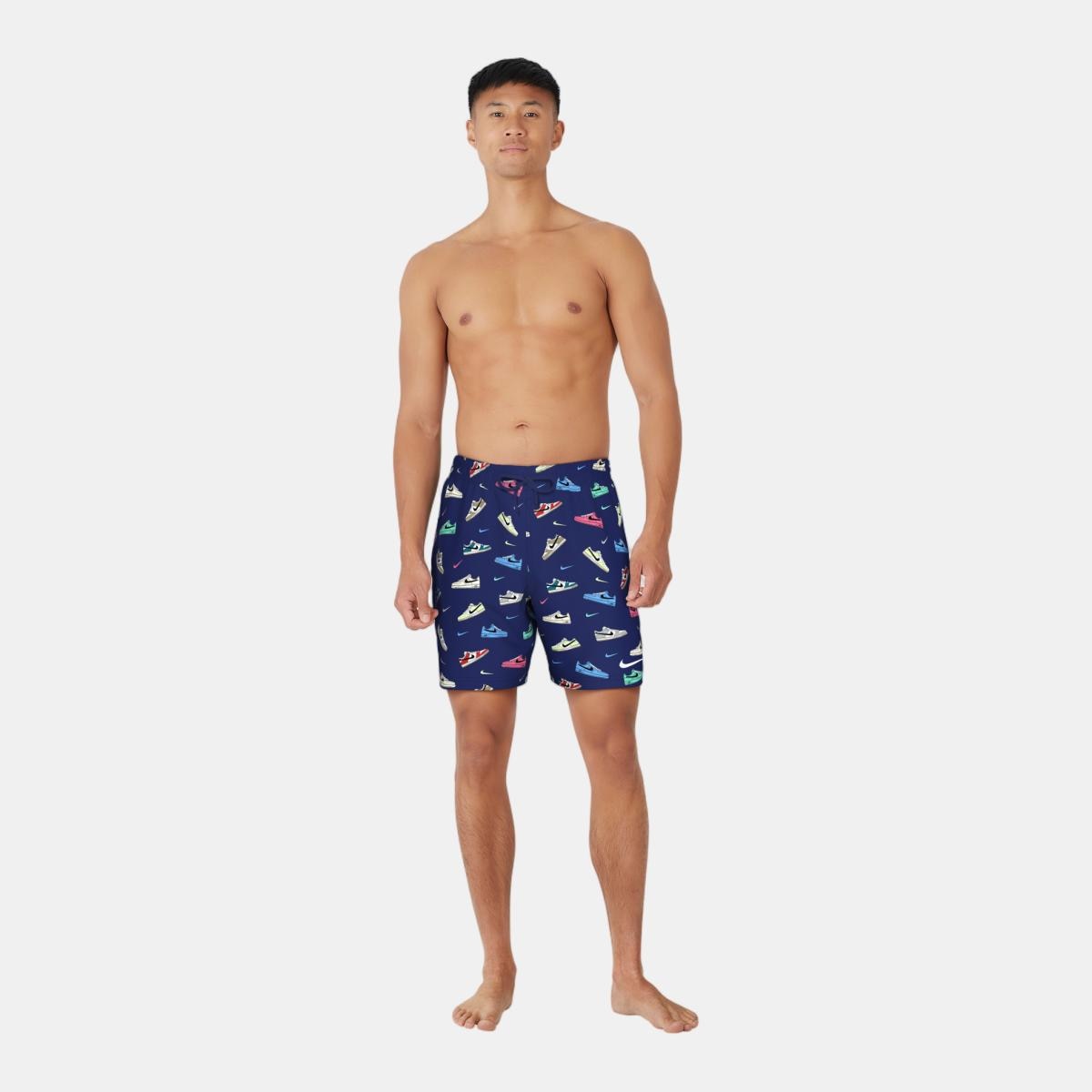 Calções de Banho de Homem 7" Volley Short Swimwear Azul-4
