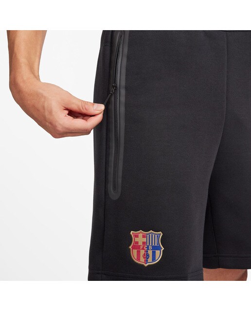 Calções de Homem FC Barcelona 2024-2025 Tech Fleece Preto-3