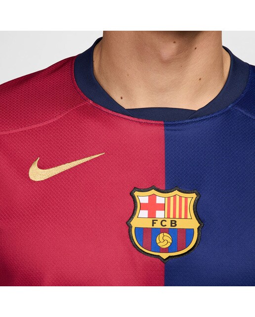 T-shirt de Homem 1.º Equipamento FC Barcelona 2024-2025 Stadium Azul-4
