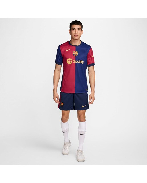 T-shirt de Homem 1.º Equipamento FC Barcelona 2024-2025 Stadium Azul-6