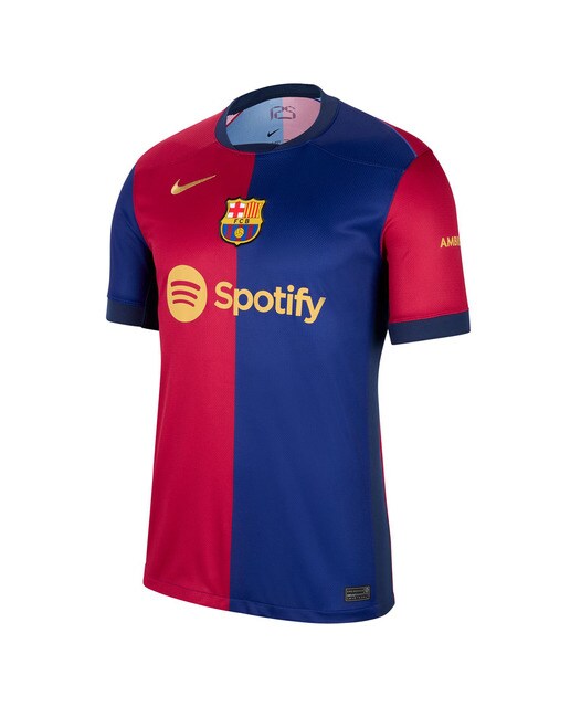 T-shirt de Homem 1.º Equipamento FC Barcelona 2024-2025 Stadium Azul-7
