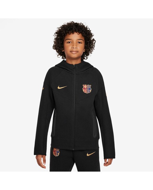 Sweatshirt de Criança FC Barcelona 2024-2025 Tech Fleece Preto-1