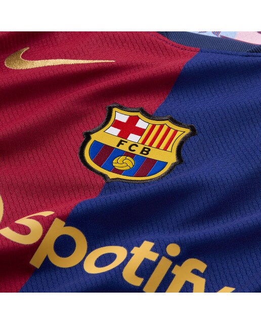 T-shirt de Criança 1.º Equipamento FC Barcelona 2024-2025 Stadium Azul-5
