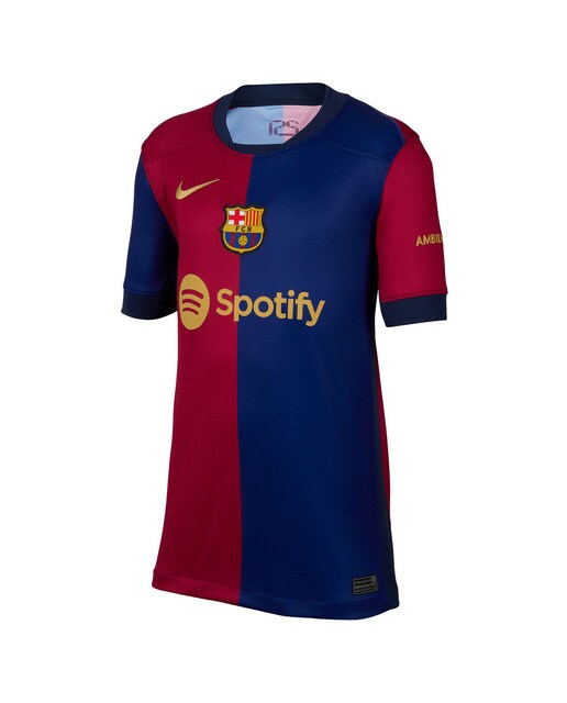 T-shirt de Criança 1.º Equipamento FC Barcelona 2024-2025 Stadium Azul-7