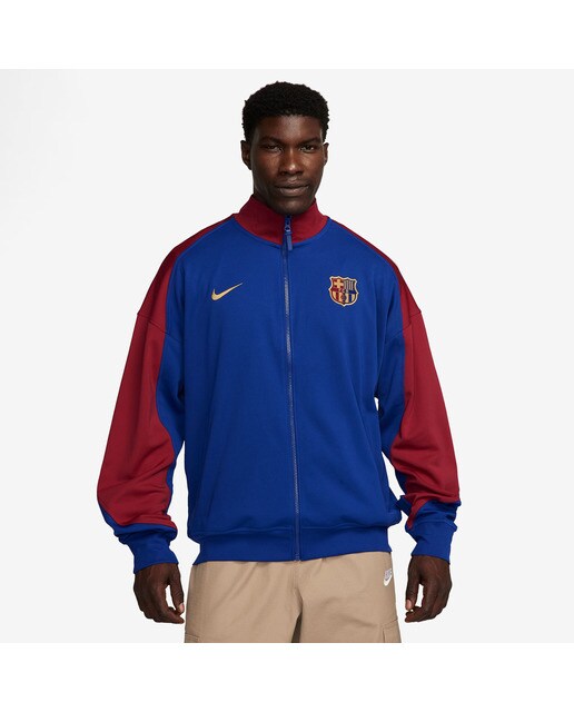 Casaco de Homem FC Barcelona 2024-2025 Anthem Azul-1