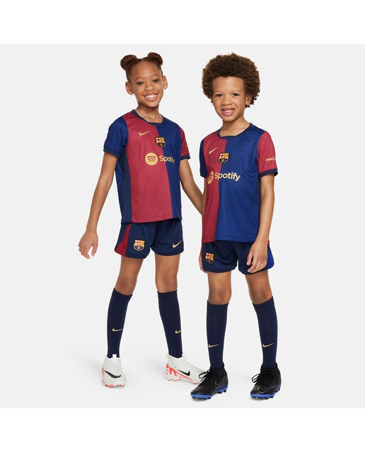 Conjunto de Criança 1.º Equipamento FC Barcelona 2024-2025 Stadium Azul-1