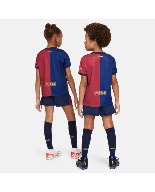 Conjunto de Criança 1.º Equipamento FC Barcelona 2024-2025 Stadium Azul-2