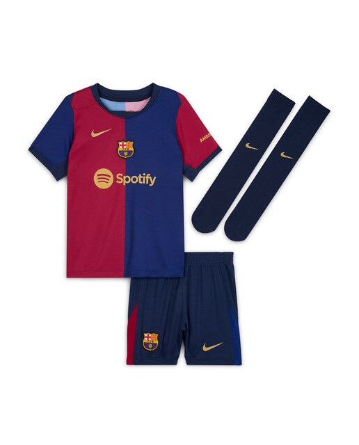 Conjunto de Criança 1.º Equipamento FC Barcelona 2024-2025 Stadium Azul-7