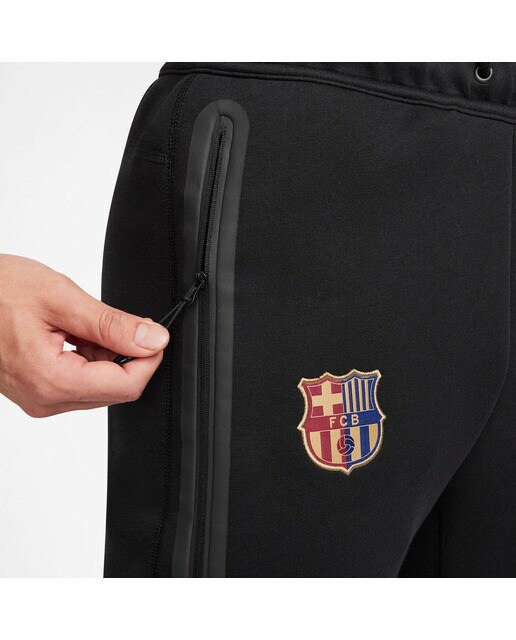 Calças de Homem FC Barcelona 2024-2025 Tech Fleece Preto-3