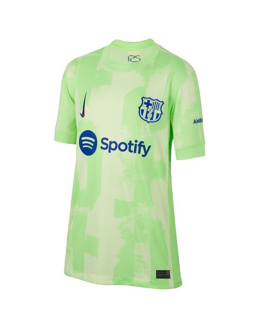 T-shirt de Criança 3.º Equipamento FC Barcelona 2024-2025 Stadium Amarelo-1