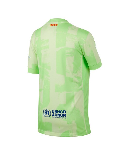 T-shirt de Criança 3.º Equipamento FC Barcelona 2024-2025 Stadium Amarelo-2
