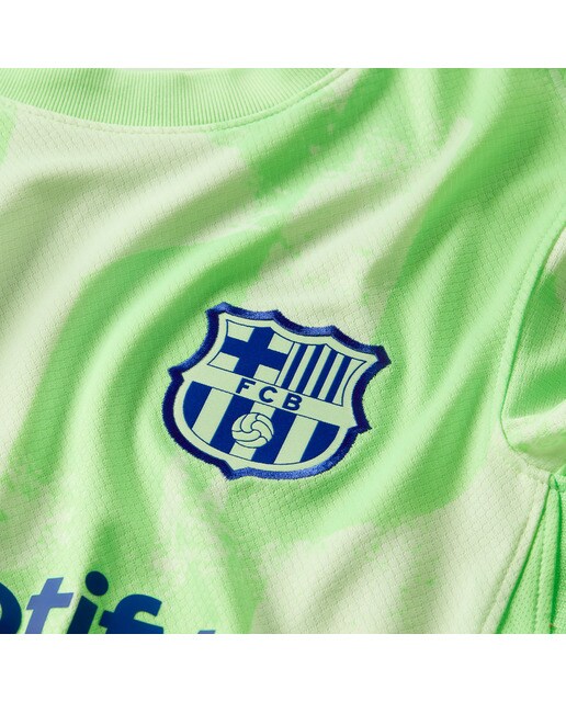 T-shirt de Criança 3.º Equipamento FC Barcelona 2024-2025 Stadium Amarelo-3
