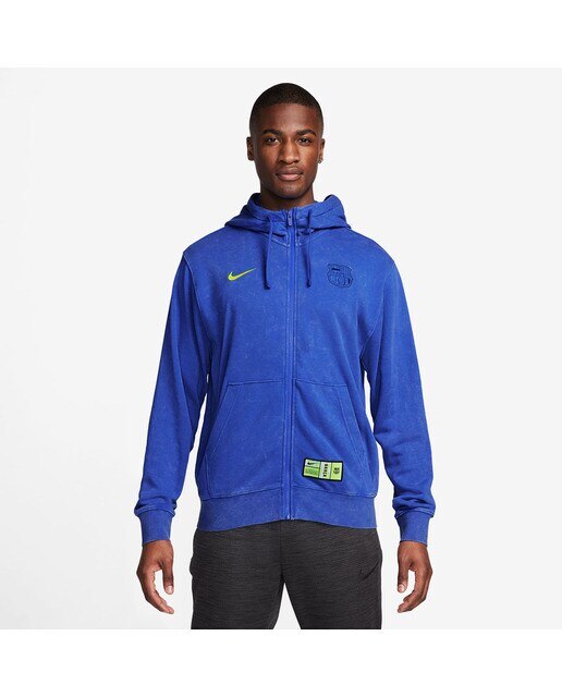 Sweatshirt de Homem FC Barcelona 2024-2025 Hoody FZ Azul-1