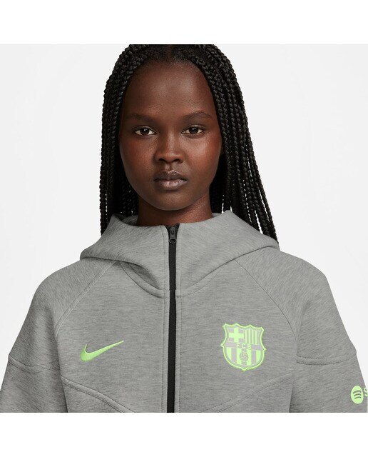 Casaco de Mulher FC Barcelona 2024-2025 Tech Fleece Windrunner Cinzento-5