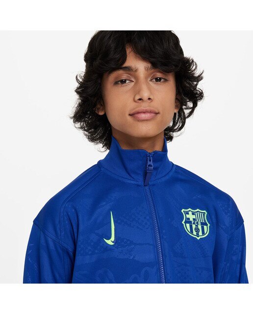 Casaco de Criança FC Barcelona 2024-2025 Academy Pro Azul-3