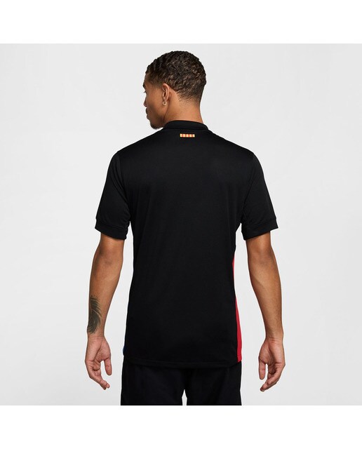 T-shirt de Homem 2.º Equipamento Stadium FC Barcelona 2024/25 Preto / Vermelho-2