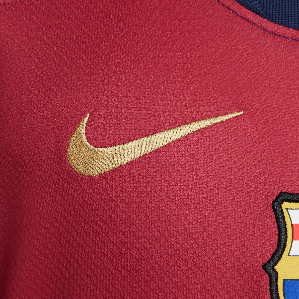 T-shirt de Criança 1.º Equipamento FC Barcelona 2024-2025 Stadium Azul / Grená-5