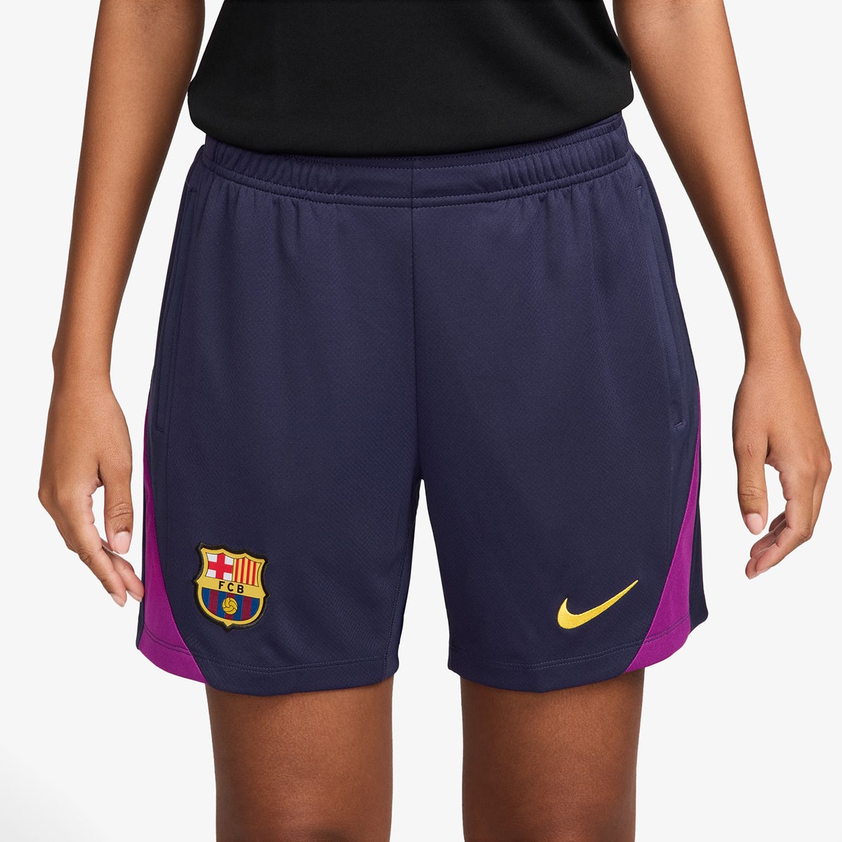 Calções de Mulher FC Barcelona 2025-2026 Strike Roxo-1