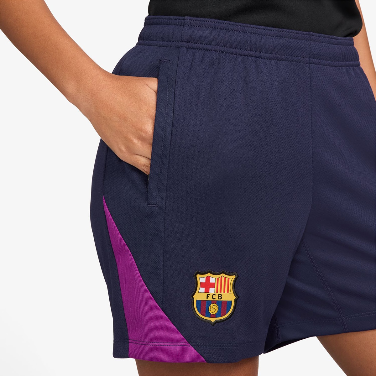 Calções de Mulher FC Barcelona 2025-2026 Strike Roxo-4