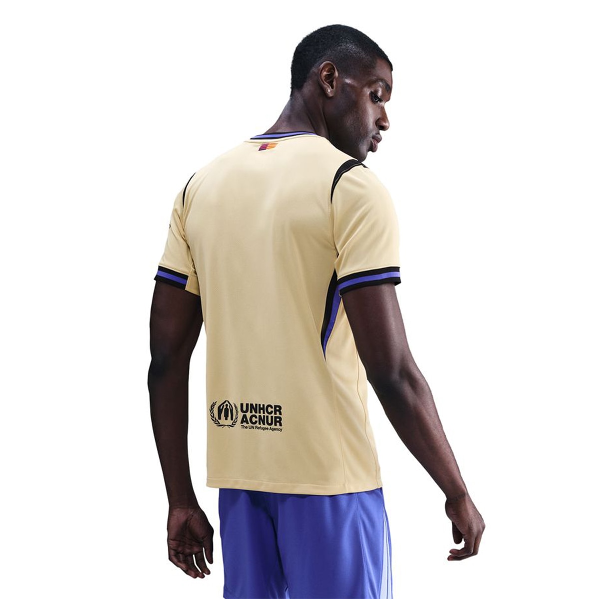 T-shirt de Homem 2.º Equipamento FC Barcelona 2025-2026 Stadium Amarelo-2