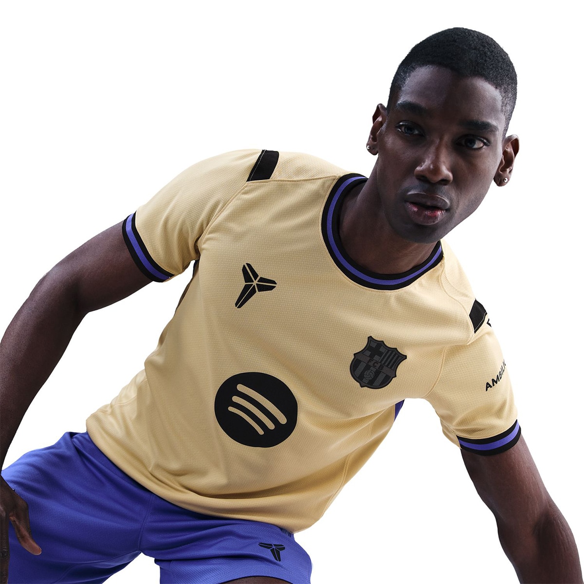 T-shirt de Homem 2.º Equipamento FC Barcelona 2025-2026 Stadium Amarelo-5